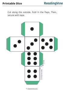 Printable Dice Template