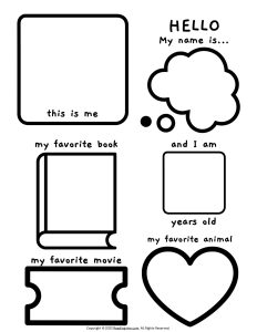 All About Me Printable Poster Template 5