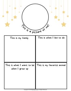 All About Me Printable Poster Template 8