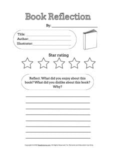 Reading Log Worksheet Template 10
