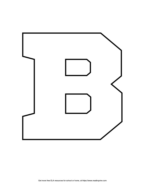 Bubble Letter B | 19 Free Printable Styles