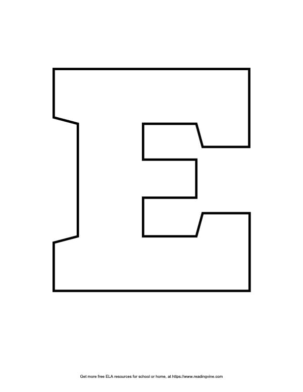 Block Capital Bubble Letter E