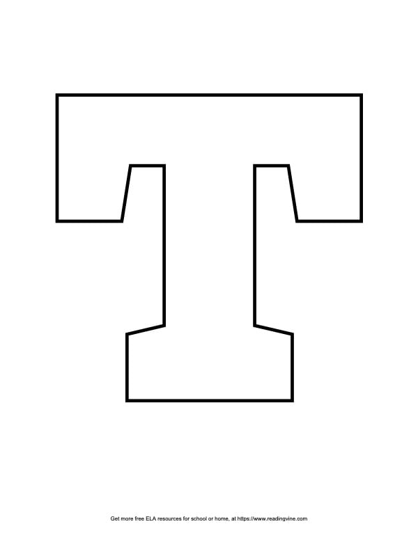 T capital letter discount