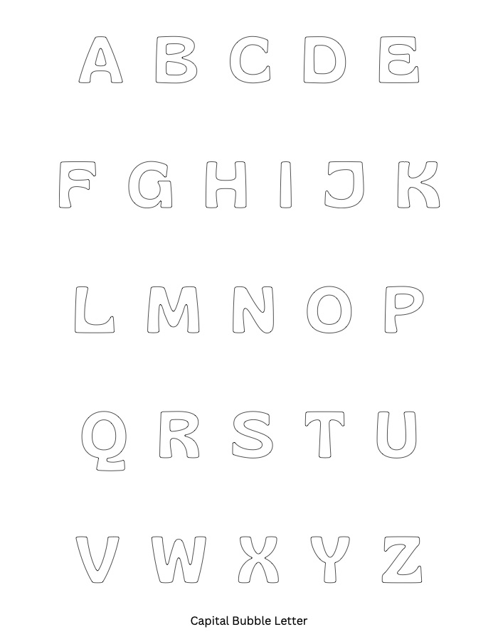 Fancy Bubble Letter Fonts