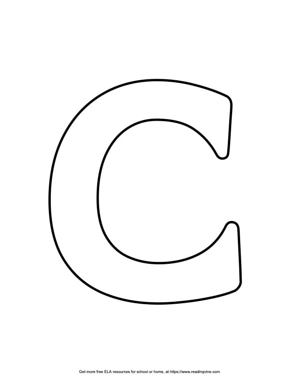Capital Bubble Letter C