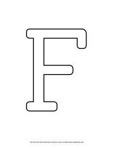 Capital Serif Bubble Letter F
