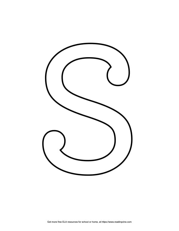 Bubble Letter S 19 Free Printable Styles