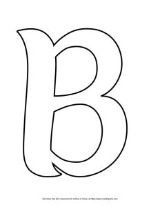Curvy Capital Bubble Letter B