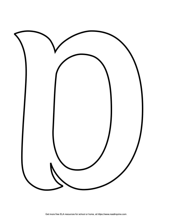 Curvy Capital Bubble Letter D