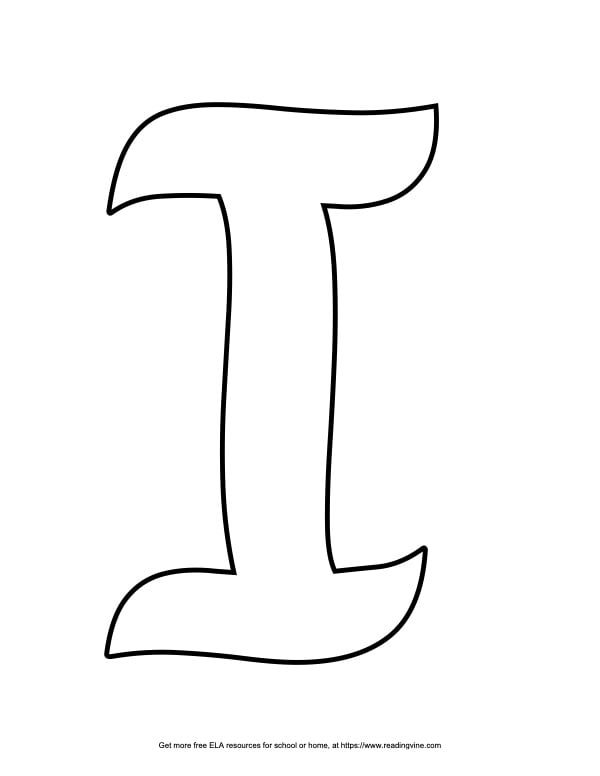 Curvy Capital Bubble Letter I