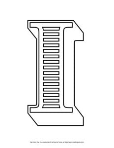 Fancy Block Capital Bubble Letter I