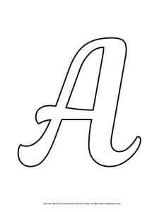 Fancy Capital Bubble Letter A