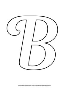 Fancy Capital Bubble Letter B