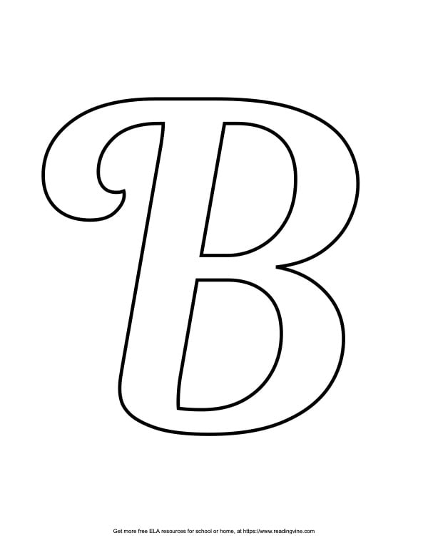 Fancy Capital Bubble Letter B