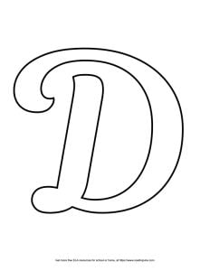 Fancy Capital Bubble Letter D