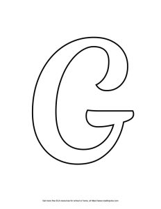 Fancy Capital Bubble Letter G