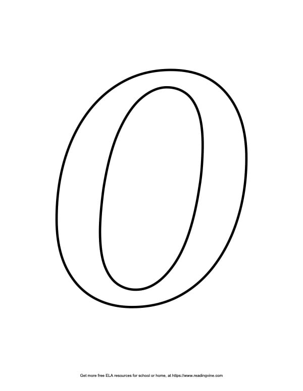 Fancy Capital Bubble Letter O