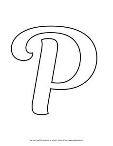Fancy Capital Bubble Letter P