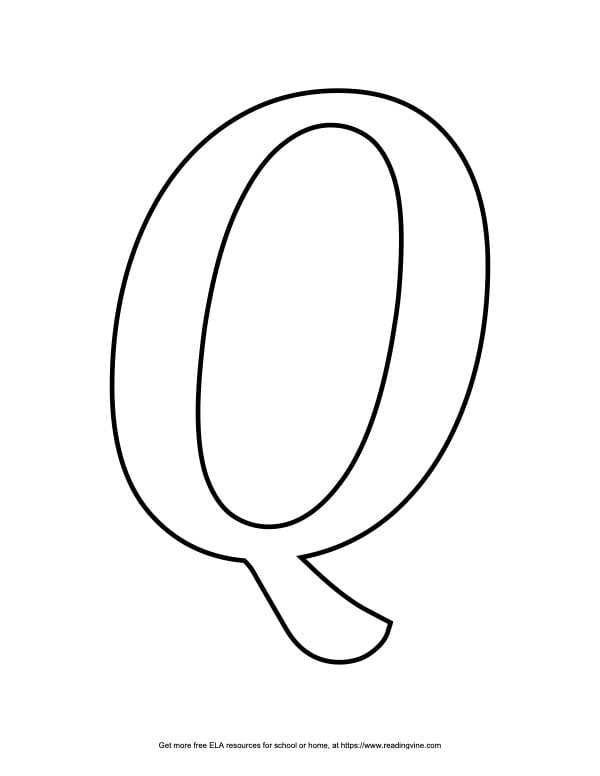 Fancy Capital Bubble Letter Q