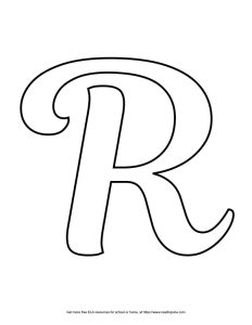 Fancy Capital Bubble Letter R