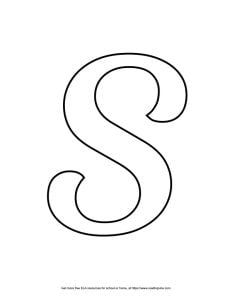 Fancy Capital Bubble Letter S