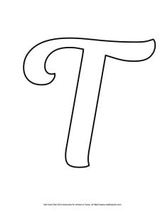 Fancy Capital Bubble Letter T