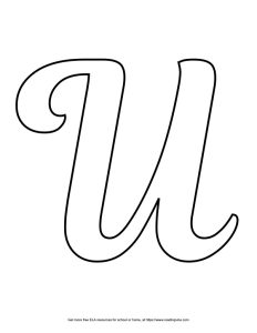 Fancy Capital Bubble Letter U