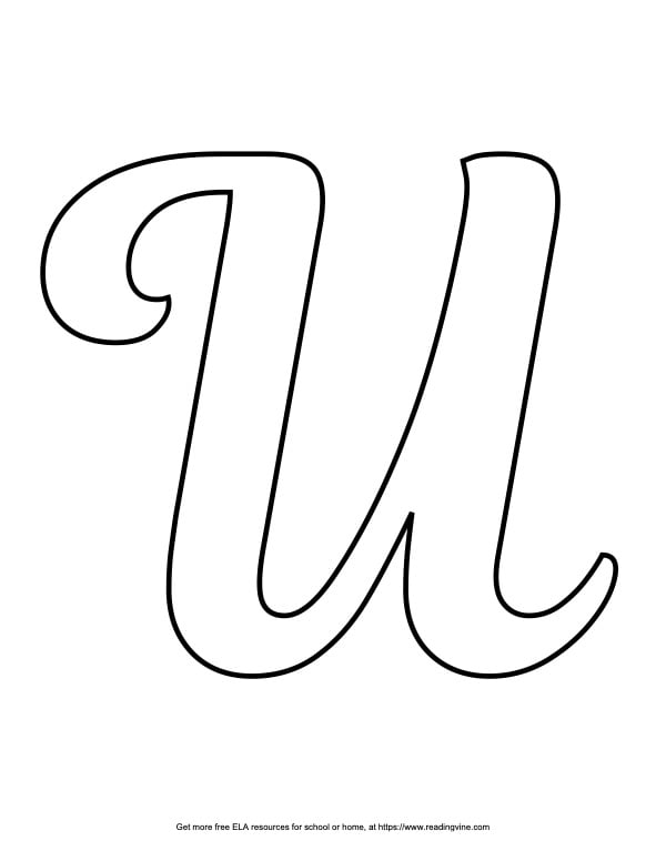 Fancy Capital Bubble Letter U