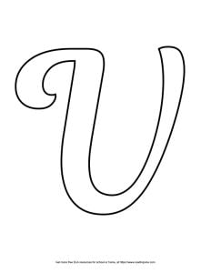 Fancy Capital Bubble Letter V