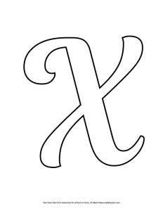 Fancy Capital Bubble Letter X