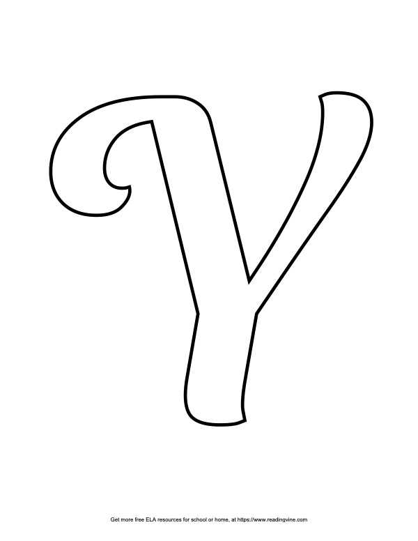 Bubble Letter Y 19 Free Printable Styles