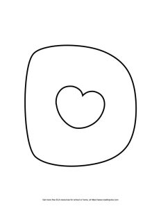 Heart Capital Bubble Letter D