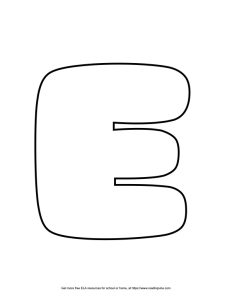 Heart Capital Bubble Letter E