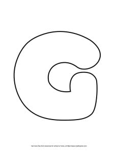 Heart Capital Bubble Letter G