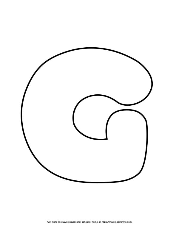 Heart Capital Bubble Letter G