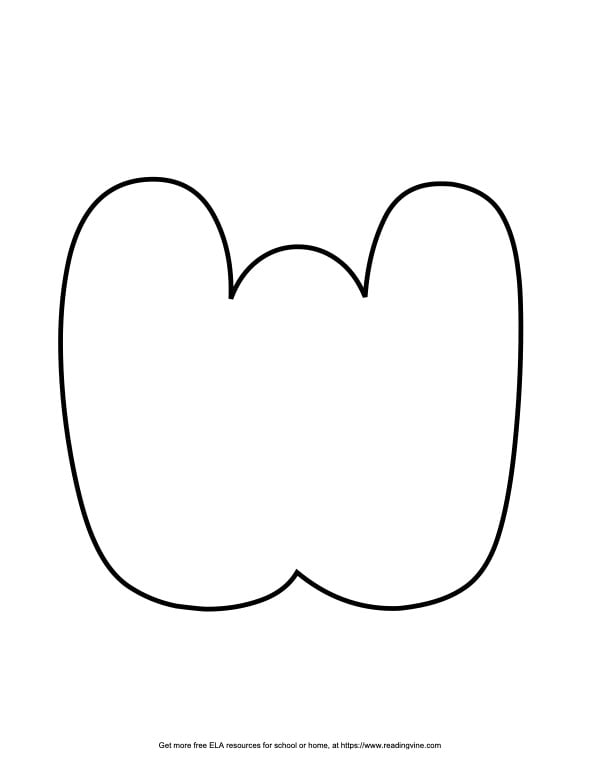 Heart Capital Bubble Letter W