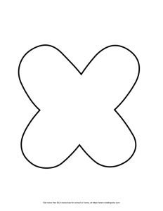 Heart Capital Bubble Letter X