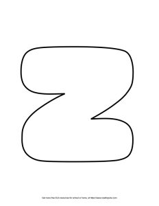 Heart Capital Bubble Letter Z