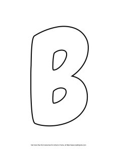 Round Capital Bubble Letter B
