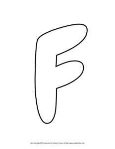 Bubble Letter F 19 Free Printable Styles