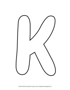 Bubble Letter K | 19 Free Printable Styles