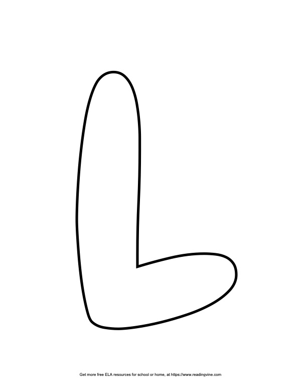 Bubble Letter L | 19 Free Printable Styles