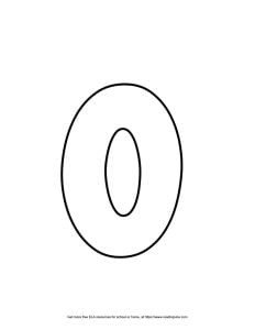 Round Lowercase Bubble Letter O