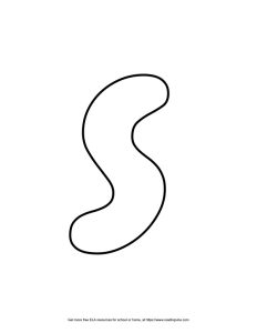 Round Lowercase Bubble Letter S