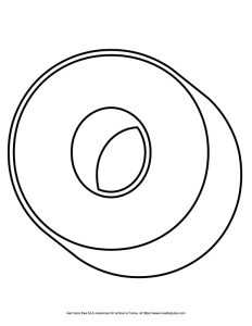 Round Outline Capital Bubble Letter O