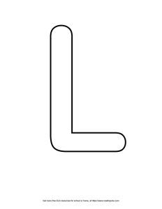 Roundish Capital Bubble Letter L