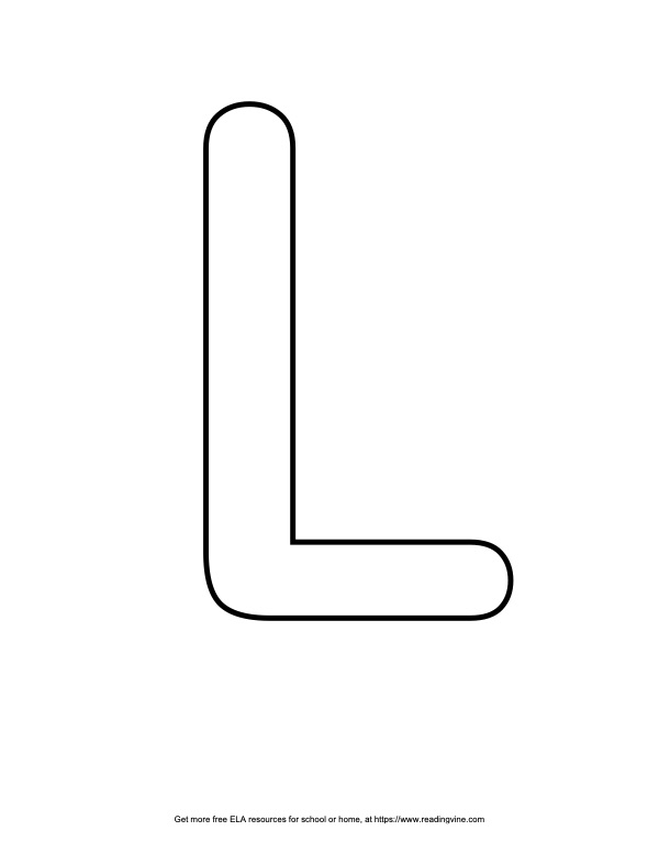 Bubble Letter L 19 Free Printable Styles