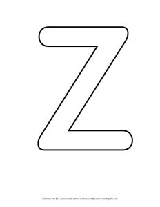 Roundish Capital Bubble Letter Z