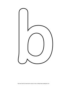 Roundish Lowercase Bubble Letter B