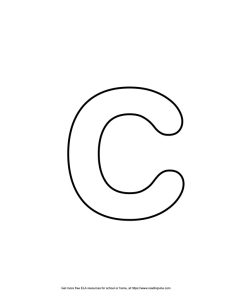Roundish Lowercase Bubble Letter C